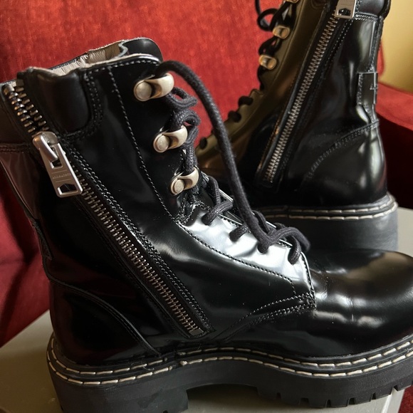 All Saints Lace-Up Women's combat Boots - Picture 5 of 5